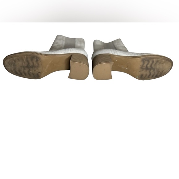 Nine West‎ Tan Suede Chunky Heel Booties - Size 9.5 - Picture 7 of 9